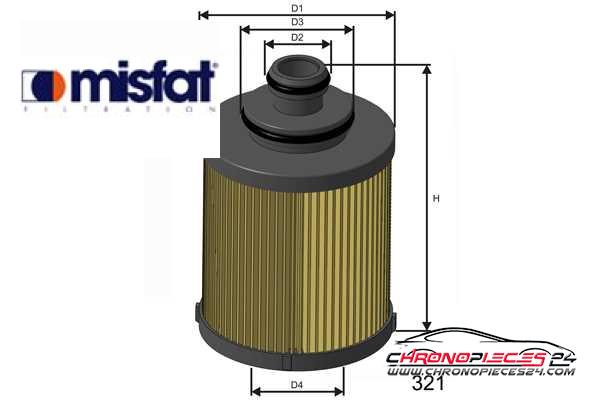 Achat de MISFAT F155 Filtre à carburant pas chères