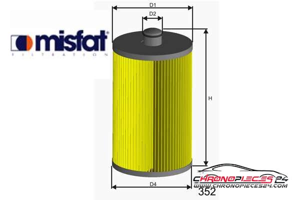 Achat de MISFAT F012 Filtre à carburant pas chères