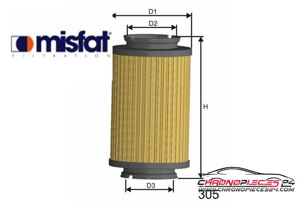 Achat de MISFAT F107 Filtre à carburant pas chères