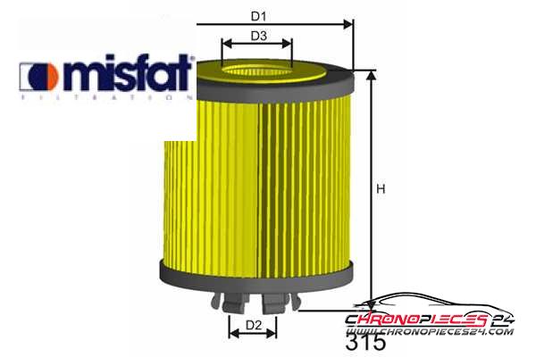 Achat de MISFAT F180 Filtre à carburant pas chères