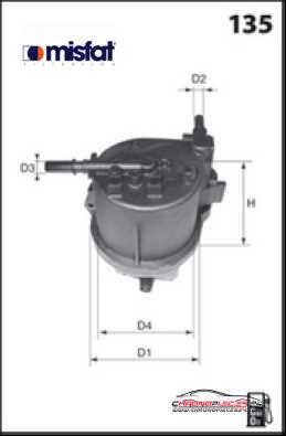 Achat de MISFAT F112 Filtre à carburant pas chères