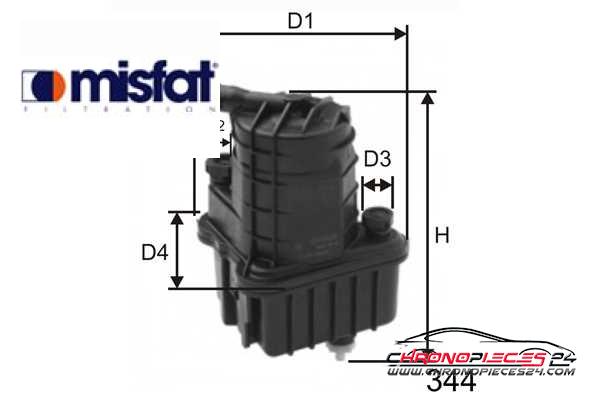 Achat de MISFAT F120 Filtre à carburant pas chères