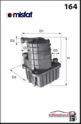 Achat de MISFAT F120 Filtre à carburant pas chères