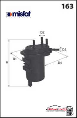 Achat de MISFAT F122 Filtre à carburant pas chères