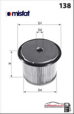 Achat de MISFAT F676 Filtre à carburant pas chères