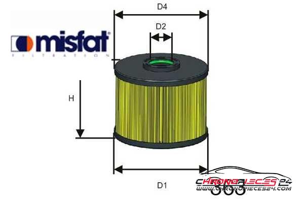 Achat de MISFAT F128 Filtre à carburant pas chères