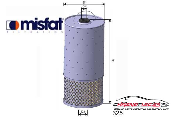 Achat de MISFAT L528 Filtre à huile pas chères