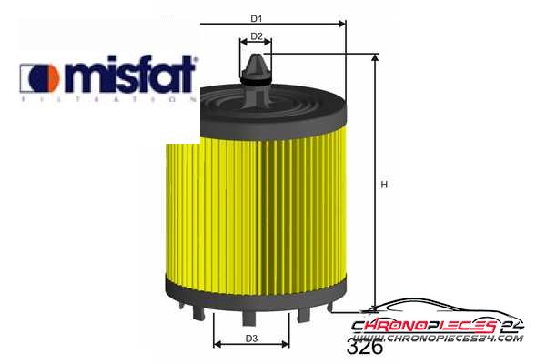 Achat de MISFAT L024 Filtre à huile pas chères