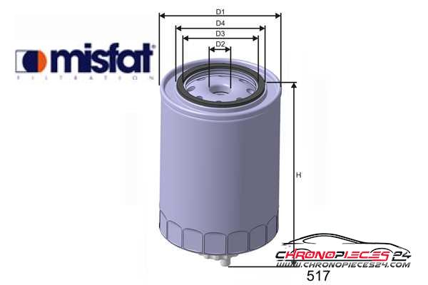 Achat de MISFAT M350B Filtre à carburant pas chères