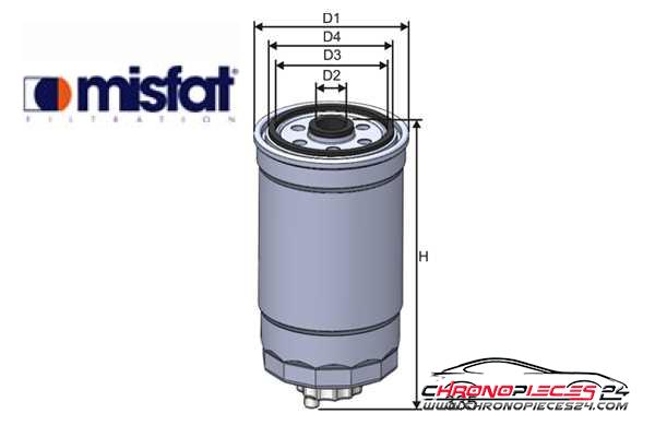 Achat de MISFAT M351 Filtre à carburant pas chères