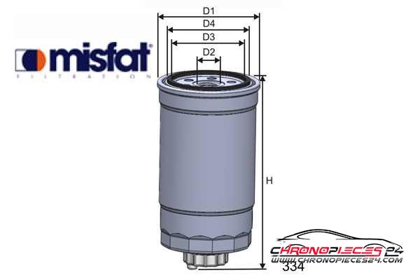 Achat de MISFAT M351A Filtre à carburant pas chères