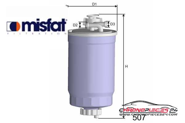 Achat de MISFAT M365A Filtre à carburant pas chères