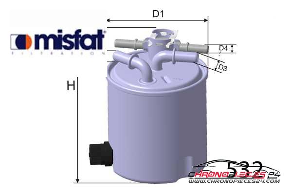 Achat de MISFAT M558 Filtre à carburant pas chères