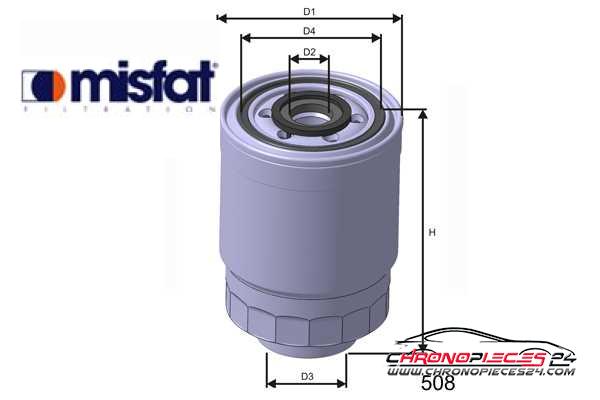 Achat de MISFAT M366A Filtre à carburant pas chères