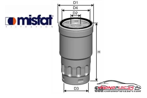 Achat de MISFAT M413 Filtre à carburant pas chères