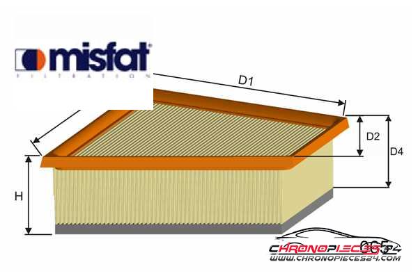 Achat de MISFAT P133A Filtre à air pas chères