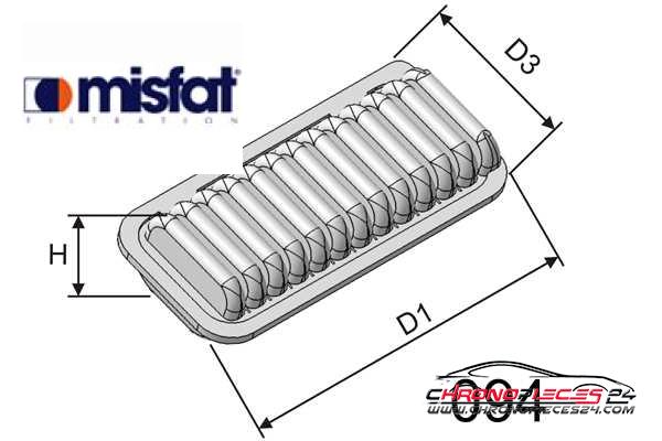 Achat de MISFAT P175 Filtre à air pas chères