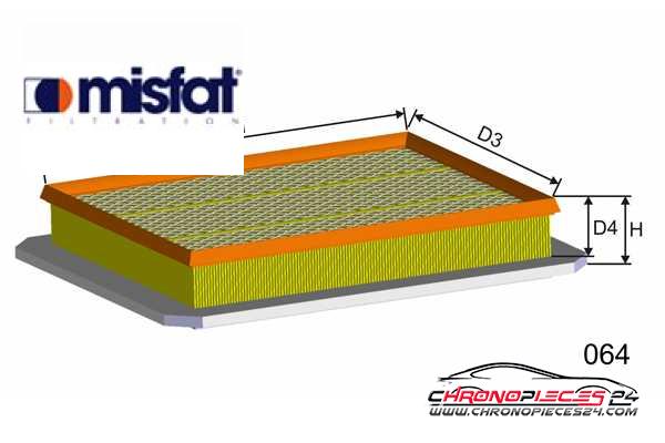 Achat de MISFAT P258 Filtre à air pas chères