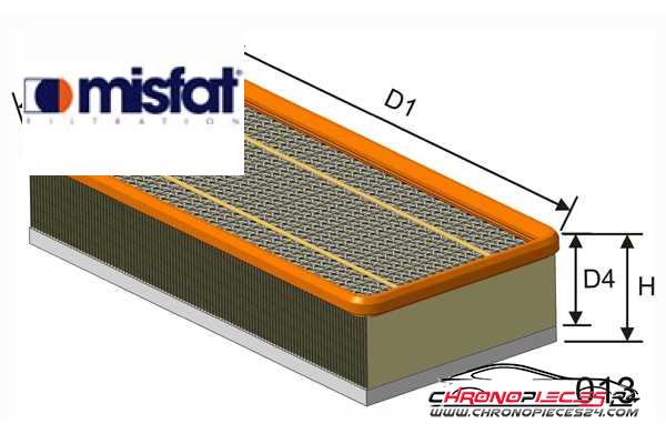 Achat de MISFAT P449 Filtre à air pas chères