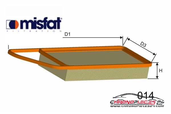 Achat de MISFAT P420 Filtre à air pas chères