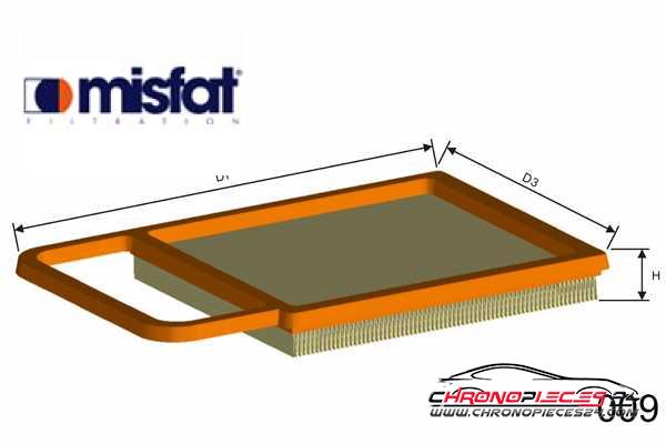 Achat de MISFAT P520A Filtre à air pas chères