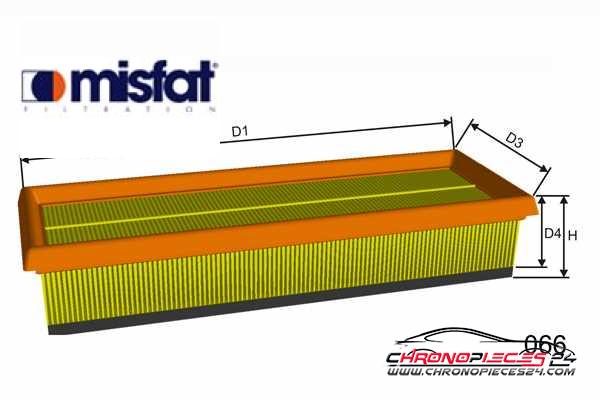 Achat de MISFAT P524A Filtre à air pas chères