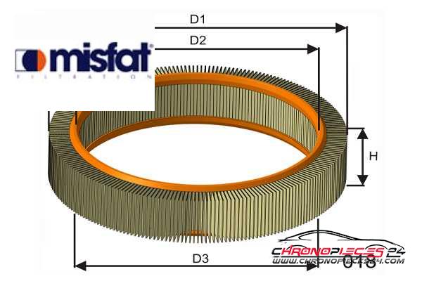 Achat de MISFAT P871A Filtre à air pas chères