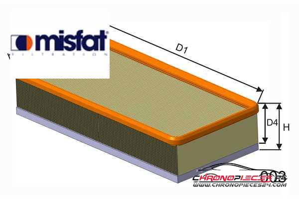 Achat de MISFAT P718A Filtre à air pas chères