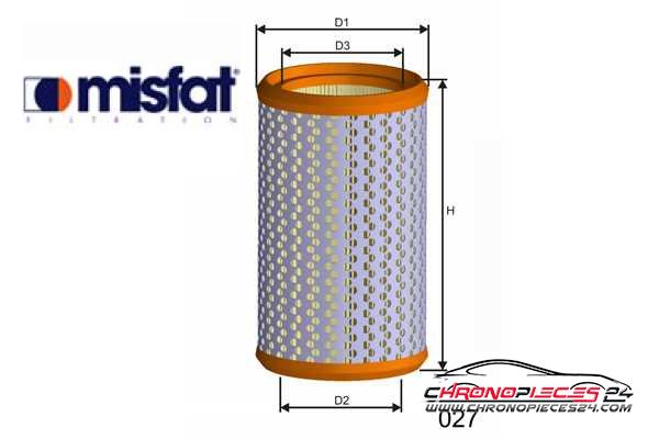 Achat de MISFAT R084 Filtre à air pas chères