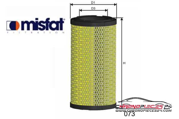 Achat de MISFAT R084A Filtre à air pas chères