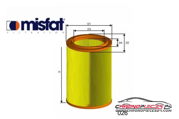 Achat de MISFAT R258 Filtre à air pas chères