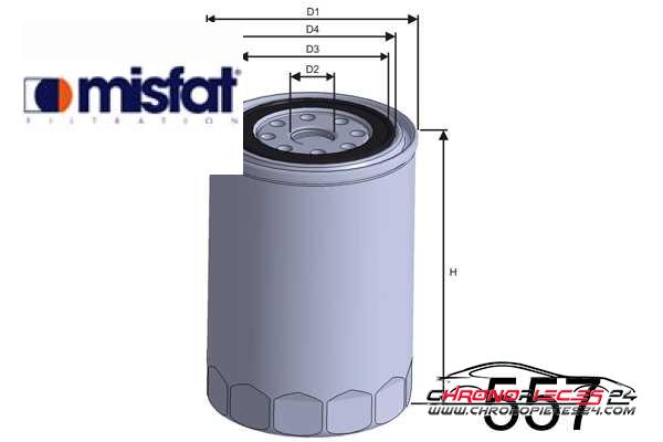 Achat de MISFAT Z631 Filtre à huile pas chères