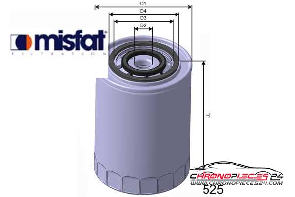 Achat de MISFAT Z303 Filtre à huile pas chères