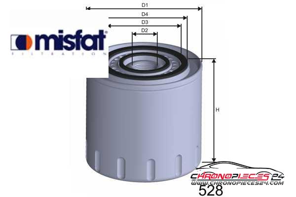 Achat de MISFAT Z313 Filtre à huile pas chères