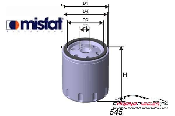 Achat de MISFAT Z413 Filtre à huile pas chères