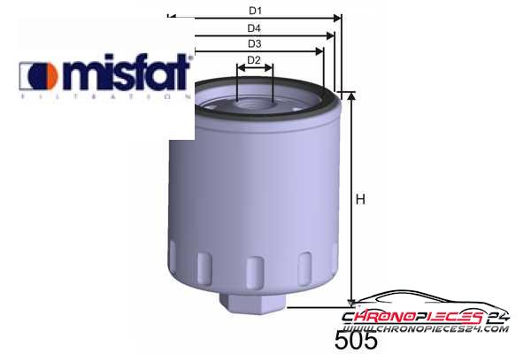 Achat de MISFAT Z704 Filtre à huile pas chères