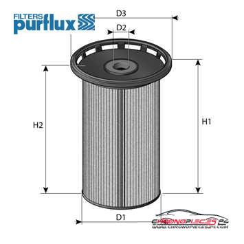 Achat de PURFLUX C873 Filtre à carburant pas chères