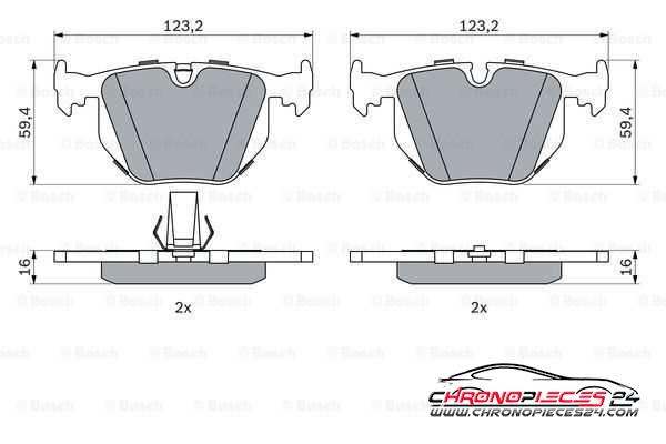 Achat de EICHER 101110249 Kit de plaquettes de frein, frein à disque pas chères