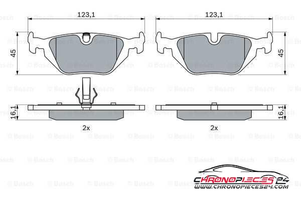 Achat de EICHER 101110319 Kit de plaquettes de frein, frein à disque pas chères