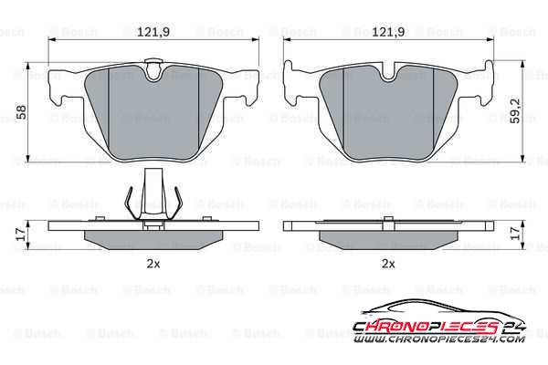 Achat de EICHER 101110429 Kit de plaquettes de frein, frein à disque pas chères