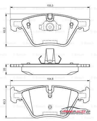 Achat de EICHER 101110439 Kit de plaquettes de frein, frein à disque pas chères