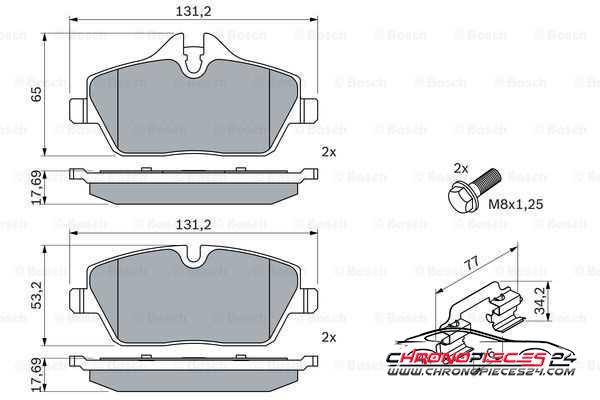 Achat de EICHER 101110509 Kit de plaquettes de frein, frein à disque pas chères