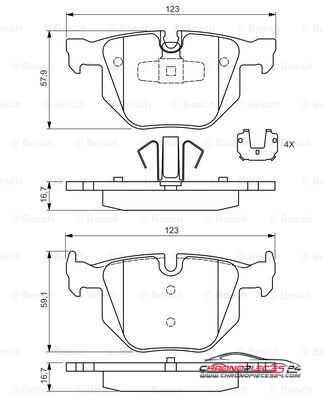 Achat de EICHER 101110539 Kit de plaquettes de frein, frein à disque pas chères