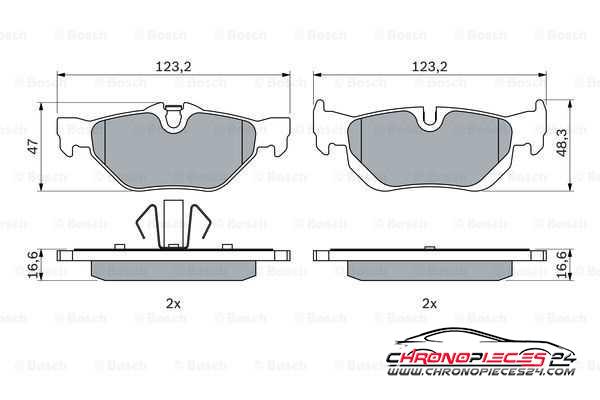 Achat de EICHER 101110599 Kit de plaquettes de frein, frein à disque pas chères