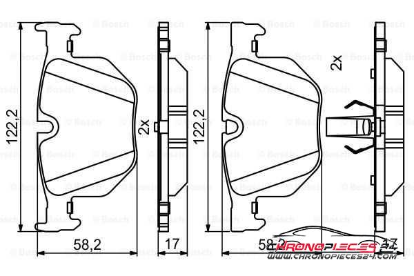 Achat de EICHER 101110649 Kit de plaquettes de frein, frein à disque pas chères