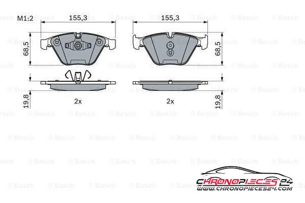 Achat de EICHER 101110719 Kit de plaquettes de frein, frein à disque pas chères