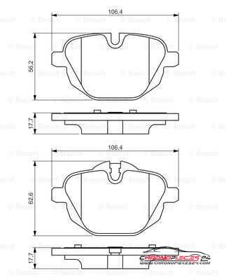 Achat de EICHER 101110769 Kit de plaquettes de frein, frein à disque pas chères