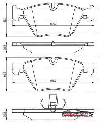 Achat de EICHER 101110849 Kit de plaquettes de frein, frein à disque pas chères