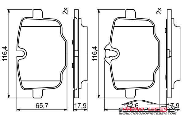 Achat de EICHER 101110859 Kit de plaquettes de frein, frein à disque pas chères