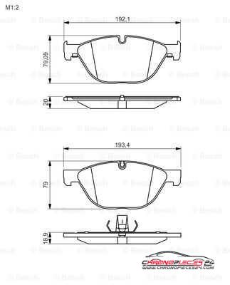 Achat de EICHER 101110889 Kit de plaquettes de frein, frein à disque pas chères